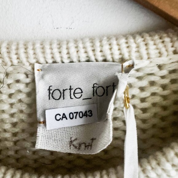 Forte Forte Black White Check Floral Sweater M - Picture 4 of 8